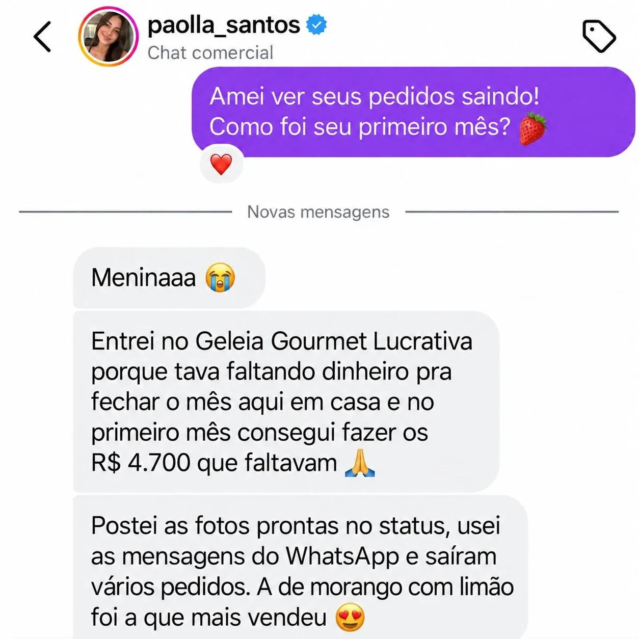 Depoimento de Paolla Santos