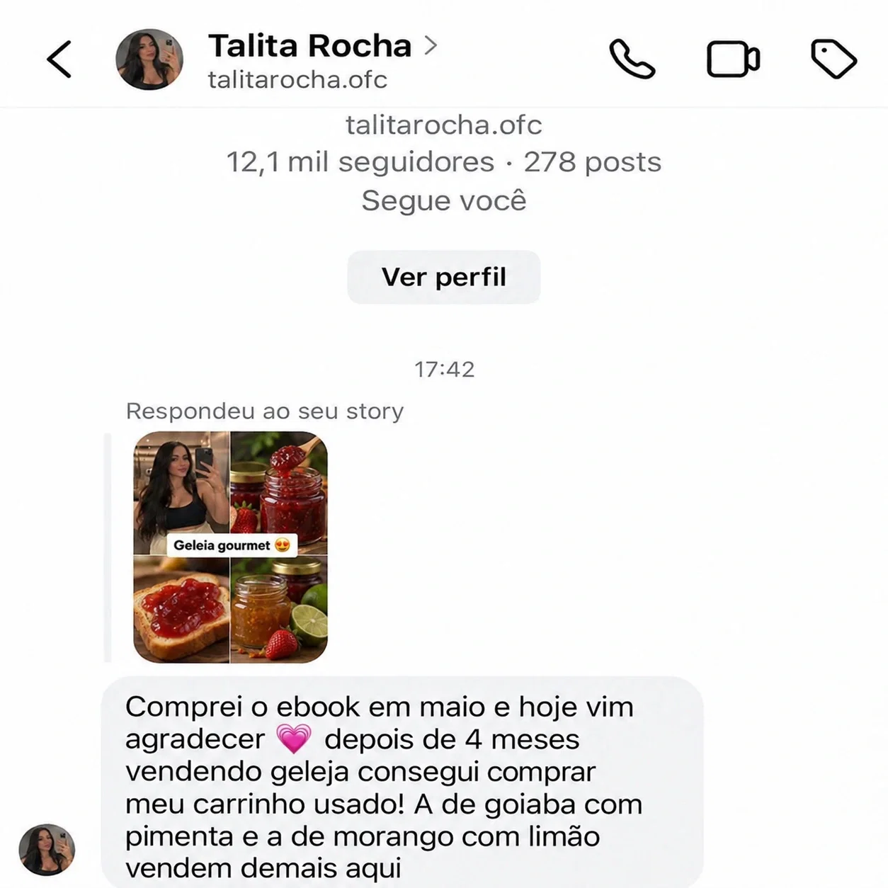 Depoimento de Talita Rocha