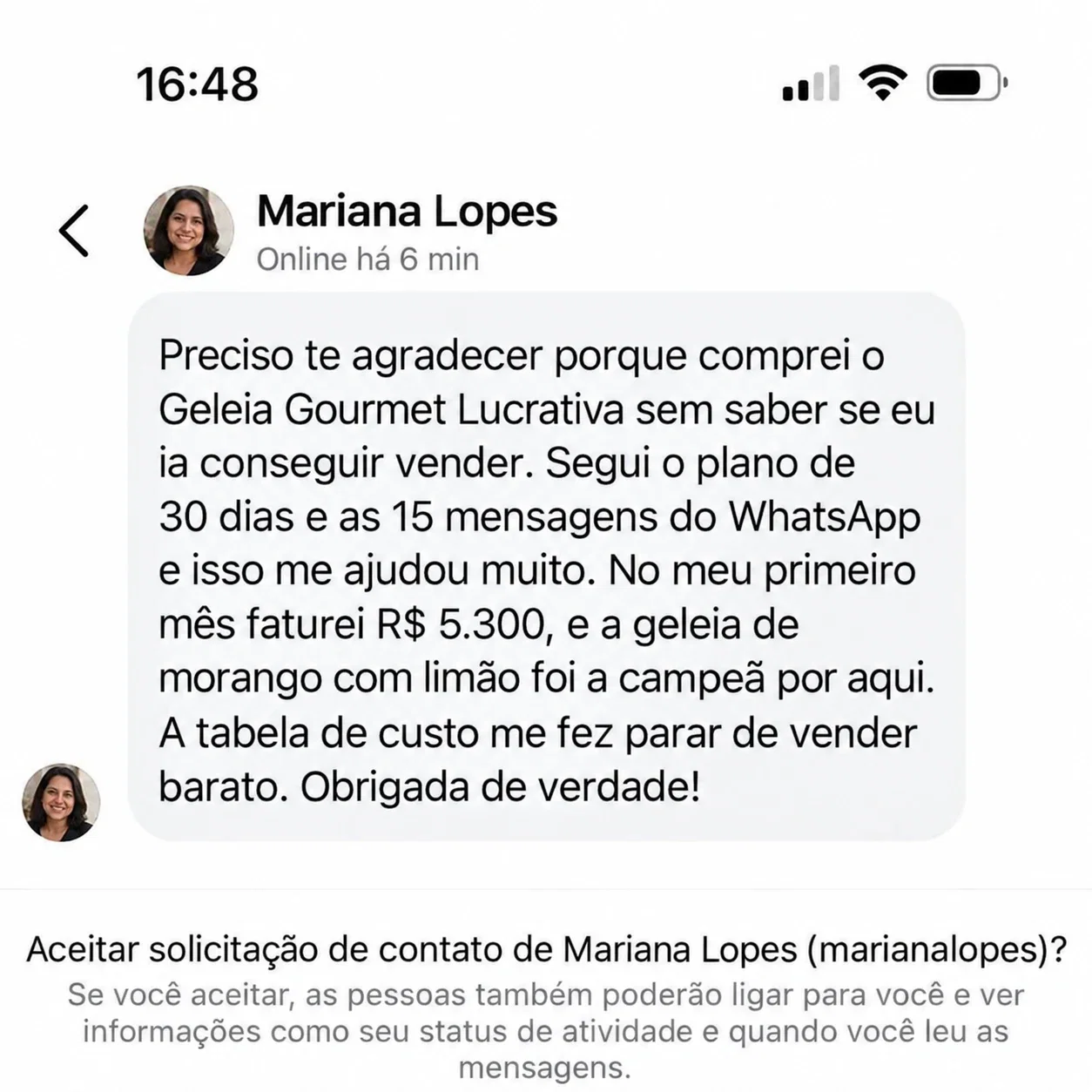Depoimento de Mariana Lopes